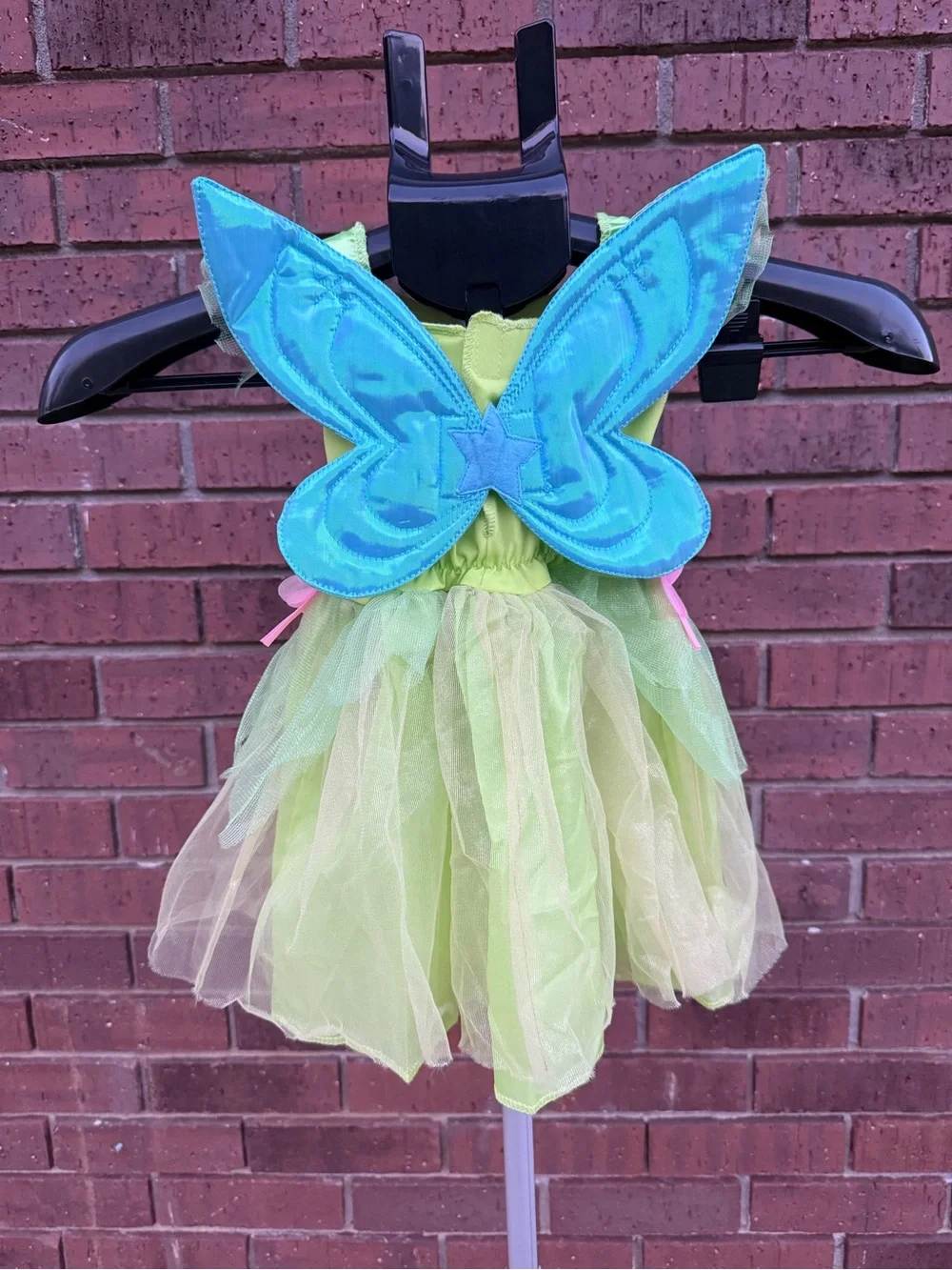 Disney Baby Tinkerbell Halloween Costume 12-18M Dress Detachable Wings Disguise